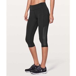 Lululemon Speed Up  Size 6 Leggings Black Luxtreme Running